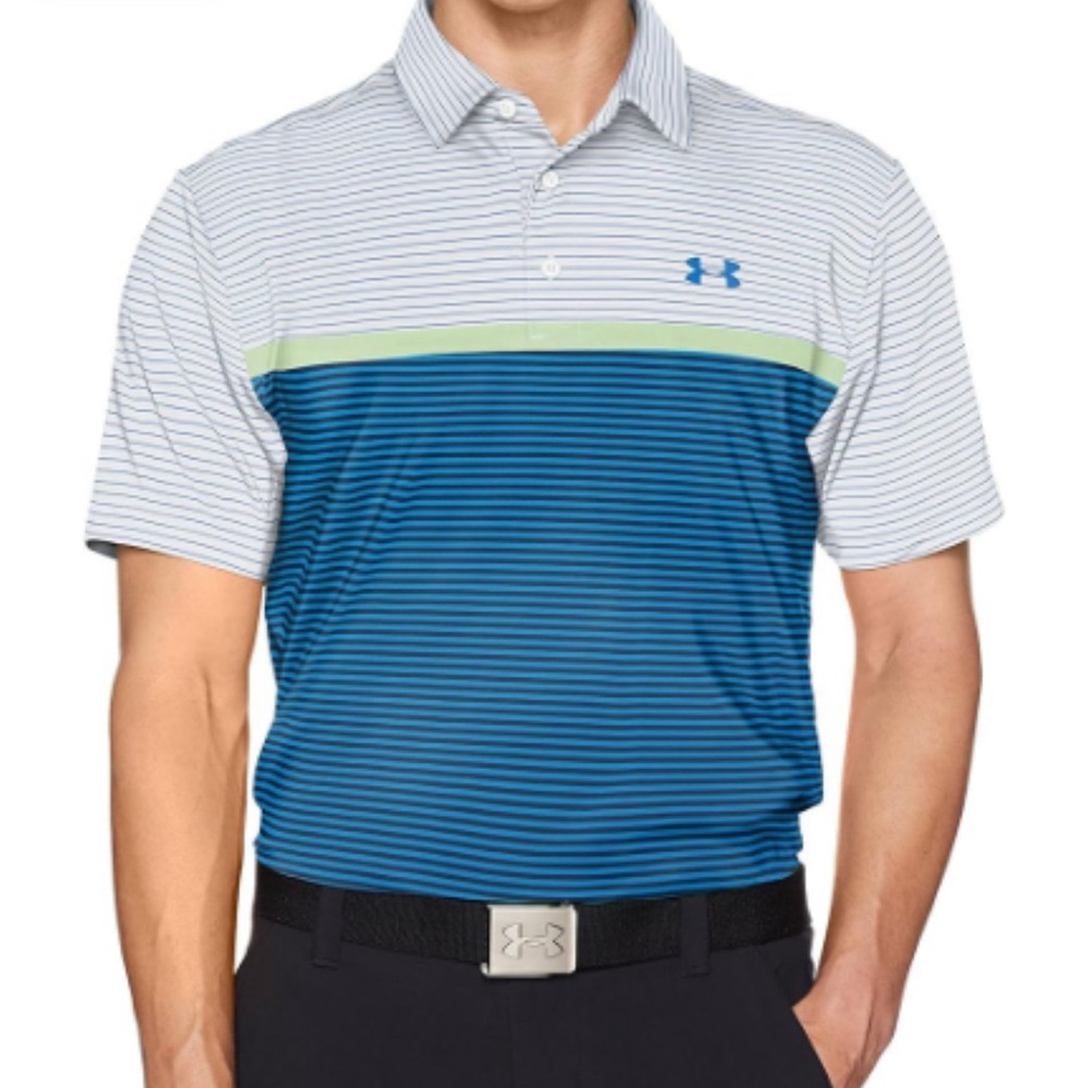 🚨EUC Under Armour Short Sleeve Golf Polo HEATGEAR!